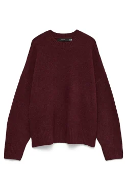 Camisola de malha com gola redonda