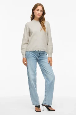 Camisola de malha com gola Perkins