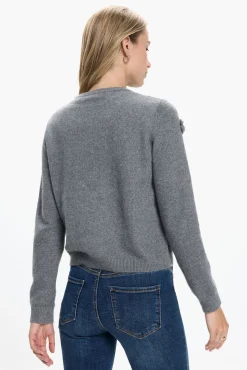 Camisola de malha com gola redonda
