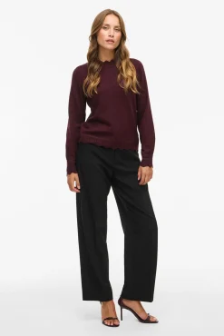 Camisola de malha com gola Perkins