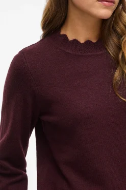 Camisola de malha com gola Perkins