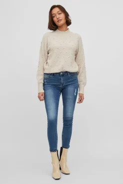 Camisola de malha com malha
