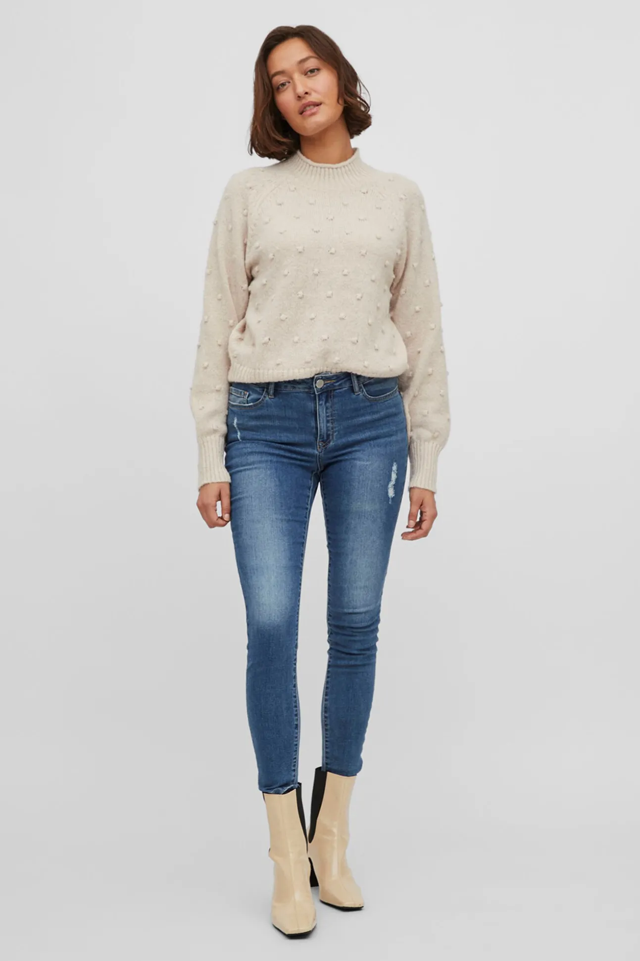 Camisola de malha com malha