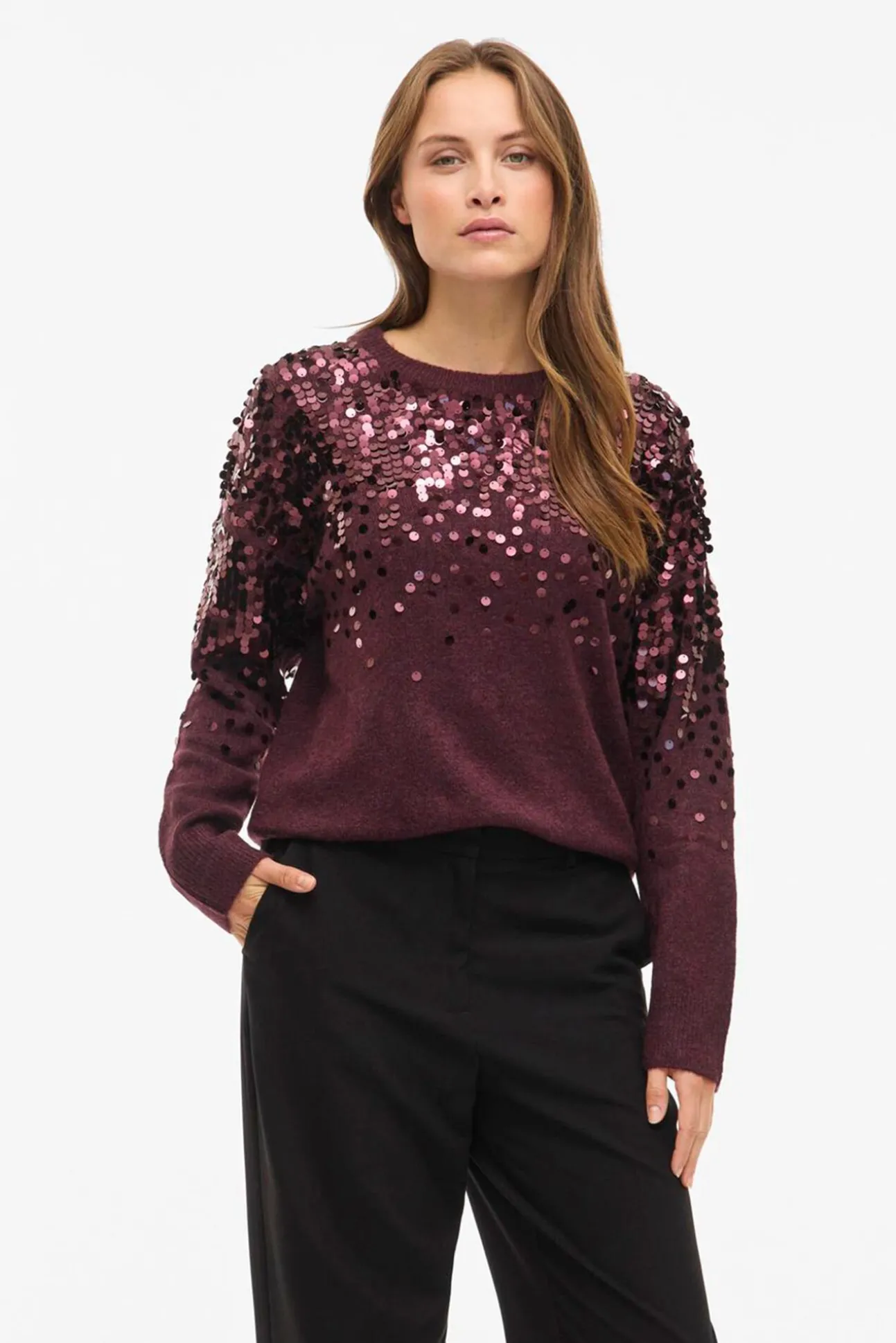 Camisola de malha com malha