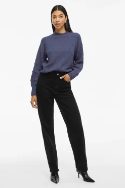 Camisola de malha com malha