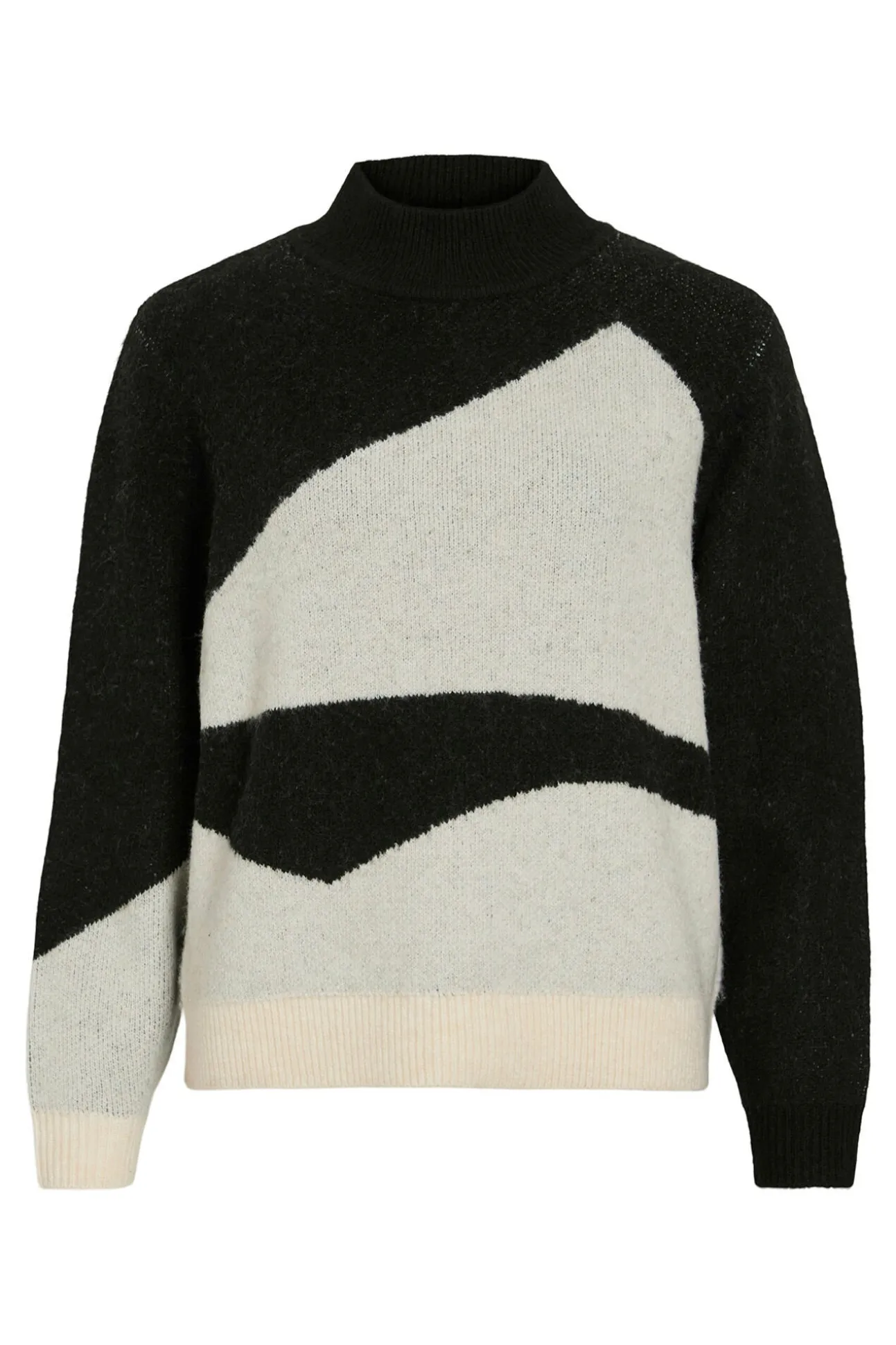 Camisola de malha cor block