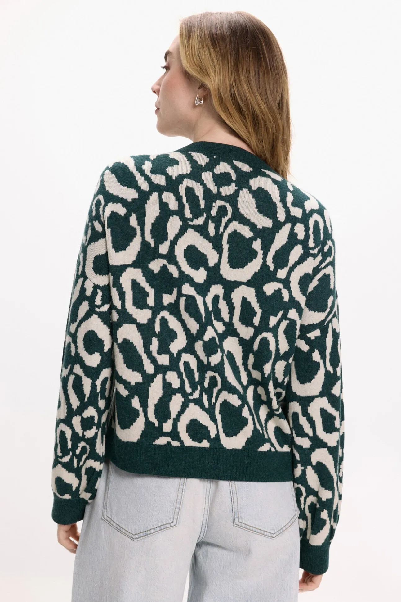 Camisola de malha de viscose estampado