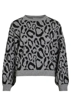 Camisola de malha de viscose estampado
