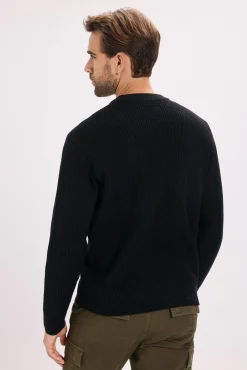 Camisola de malha estruturada