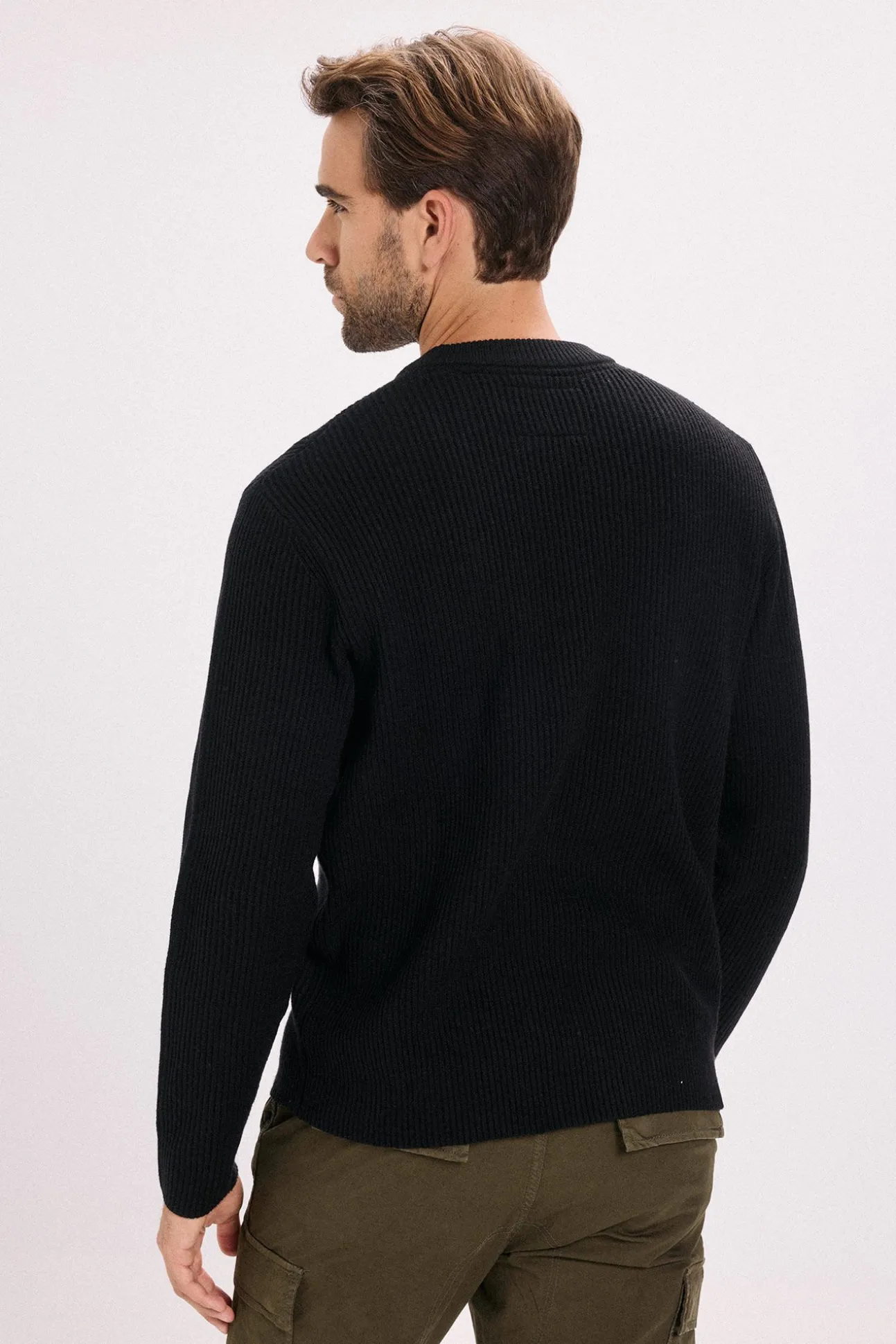 Camisola de malha estruturada