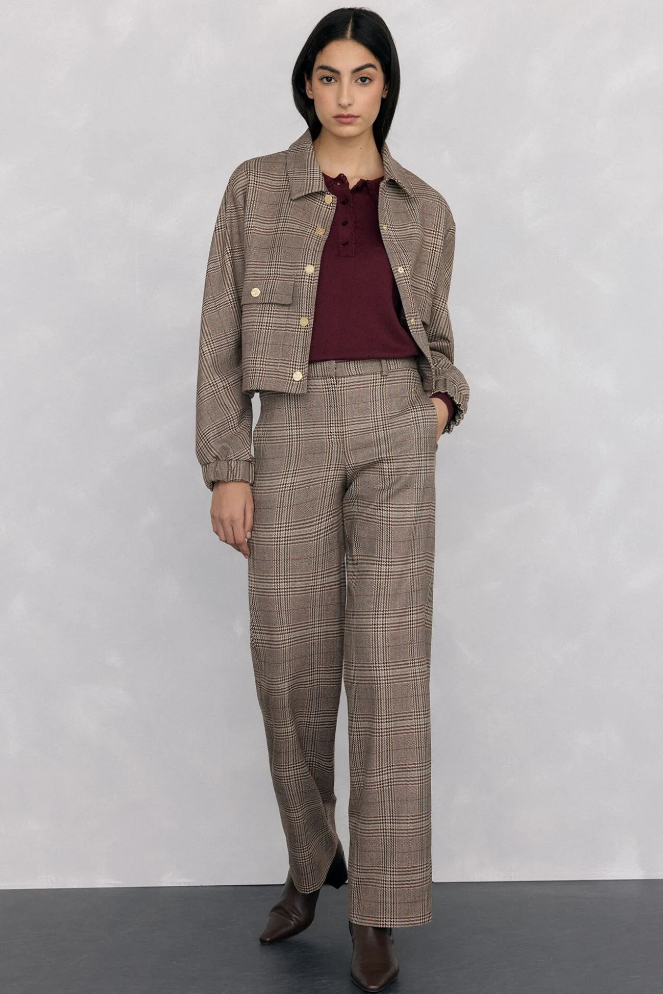 Camisola de malha gola polo