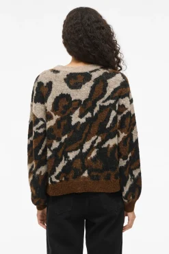 Camisola de malha jacquard com lã