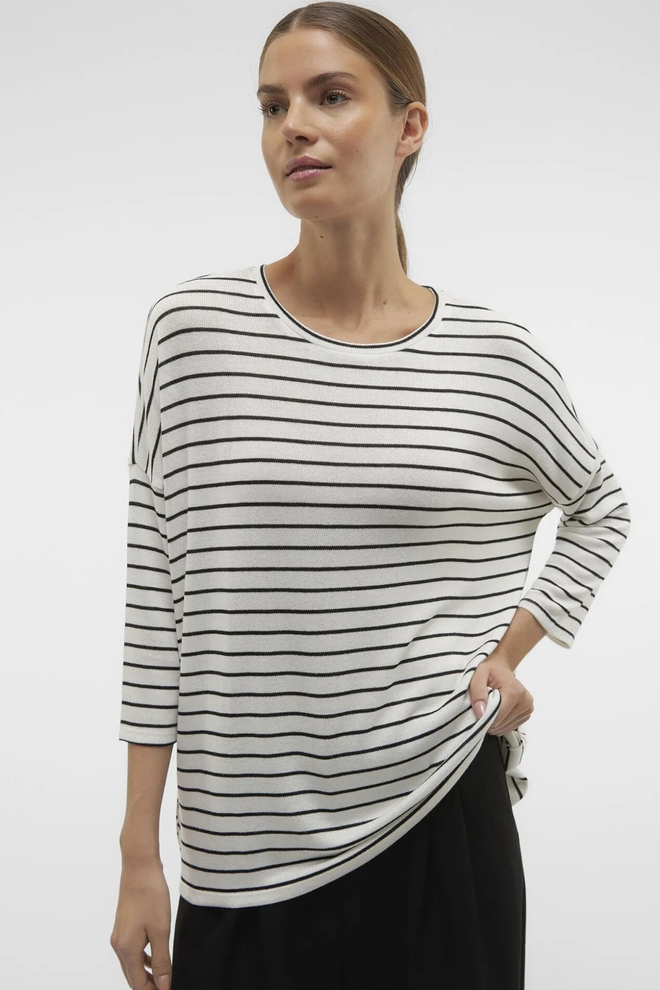 Camisola de malha manga 3/4