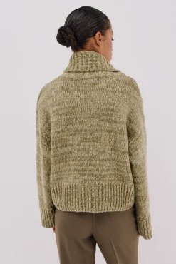 Camisola de malha marmorizada