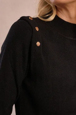 Camisola de manga comprida com detalhe de miçangas