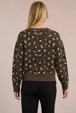 Camisola de manga comprida com estampado animal