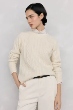 Camisola de oitos com cabo e torcido