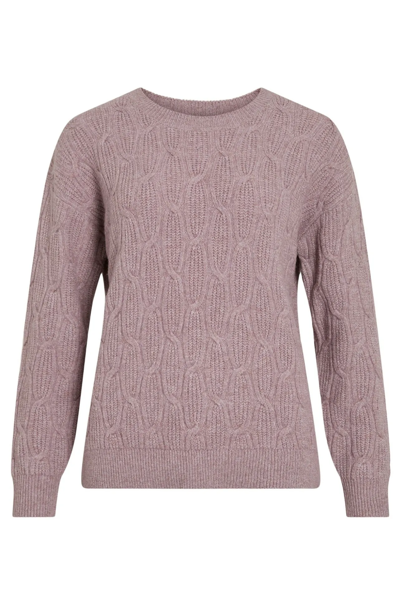 Camisola de oitos com gola redonda