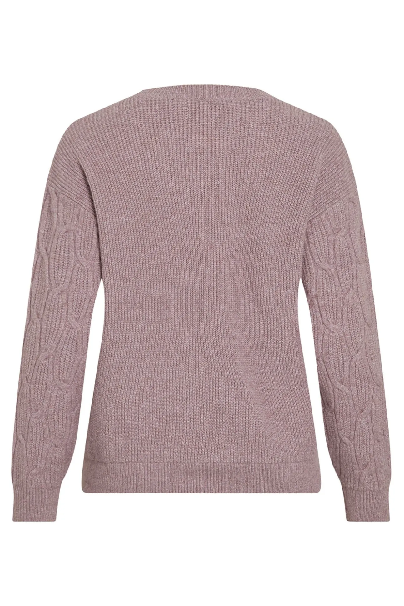 Camisola de oitos com gola redonda