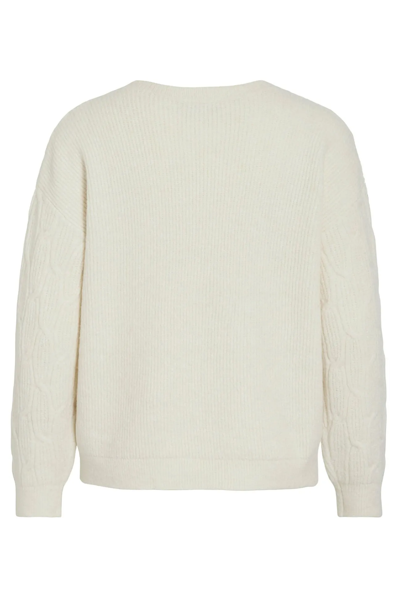 Camisola de oitos com gola redonda