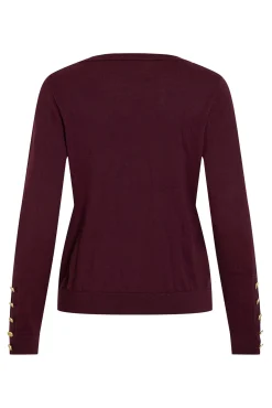 Camisola de viscose com botões nos punhos