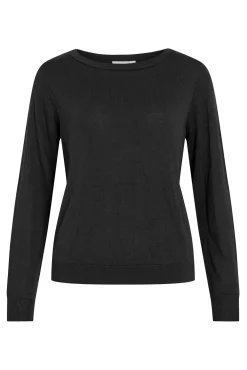 Camisola de viscose com botões nos punhos