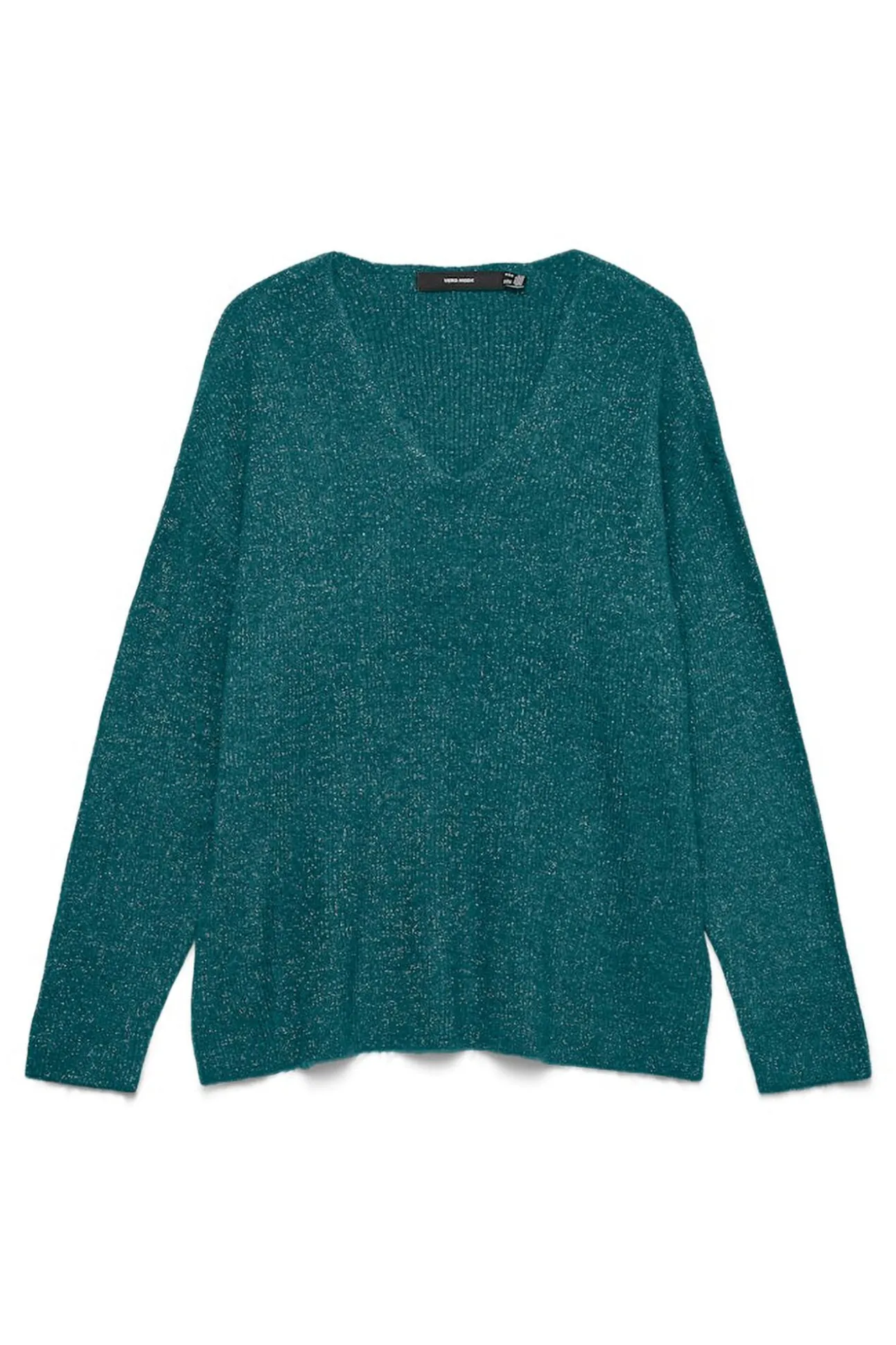 Camisola feminino de malha fina com glitter