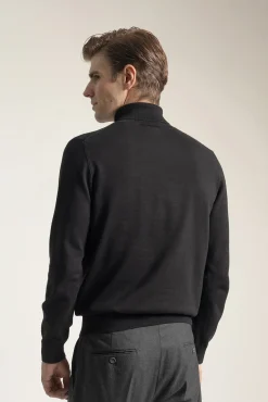 Camisola gola alta algodão
