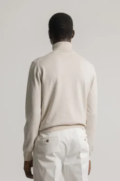 Camisola gola alta algodão