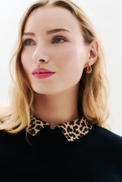 Camisola gola animal print