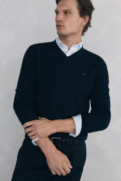 Camisola gola em bico