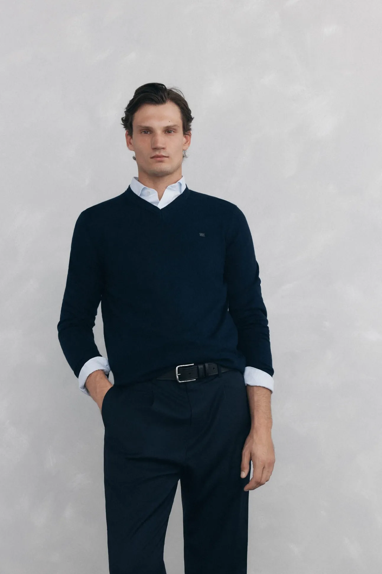 Camisola gola em bico