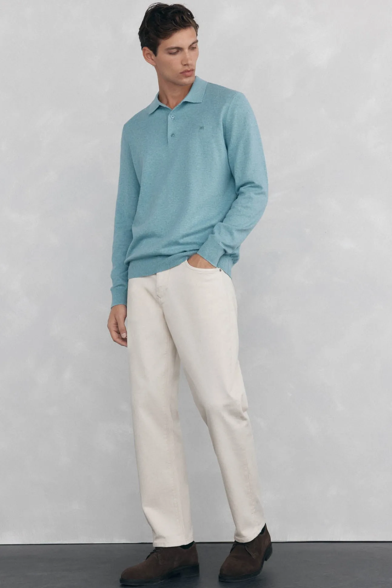 Camisola gola polo