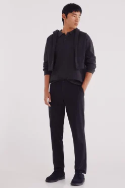 Camisola gola polo com botões