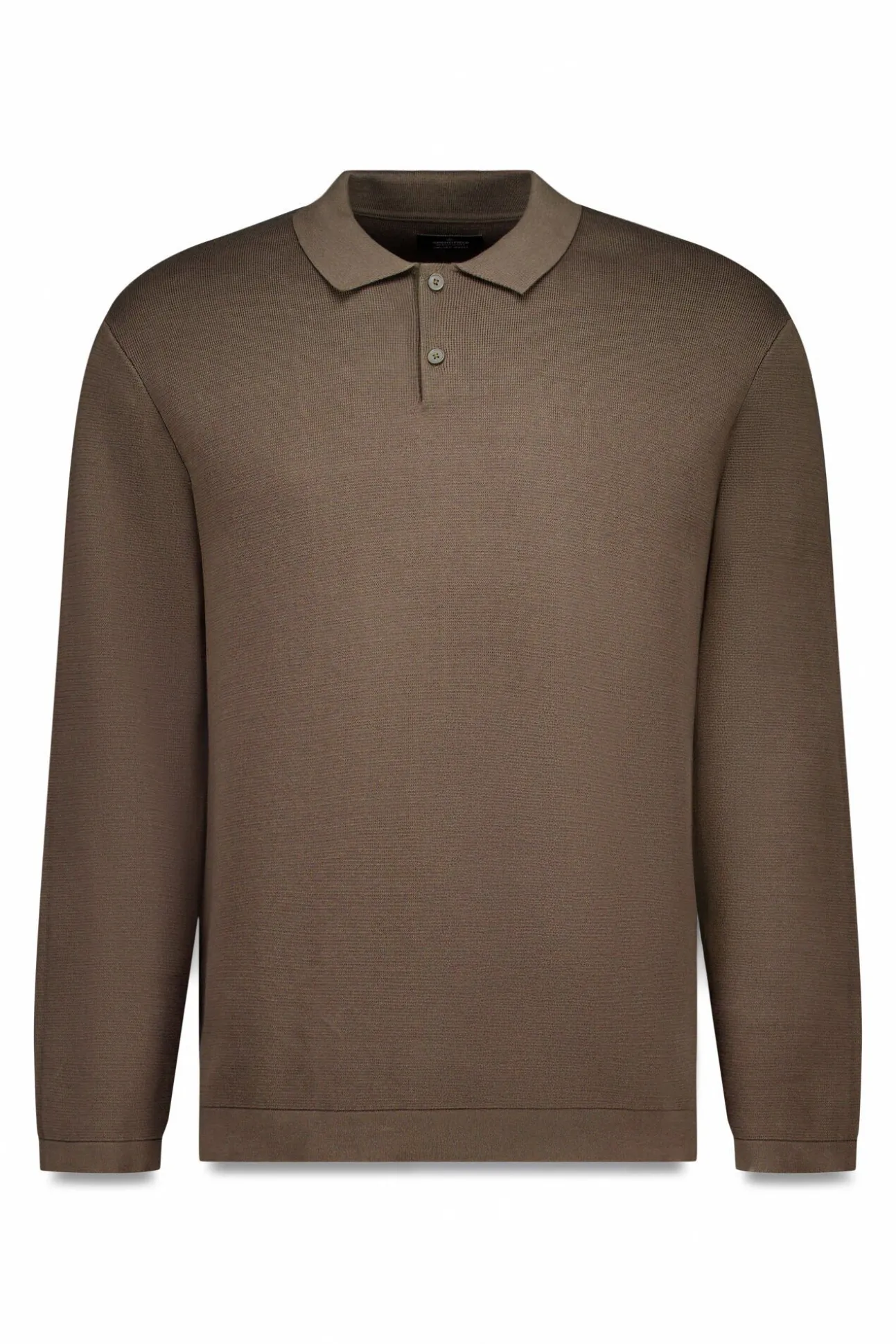 Camisola gola polo com botões