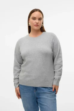 Camisola grande de gola redonda