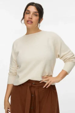 Camisola grande de gola redonda