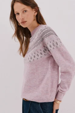 Camisola jacquard posicional