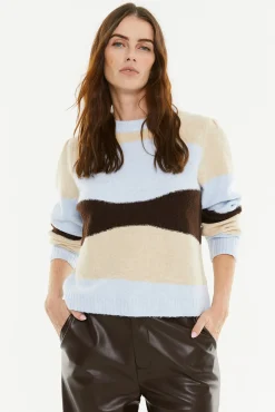 Camisola jacquard tricolor