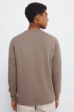 Camisola liso de gola alta