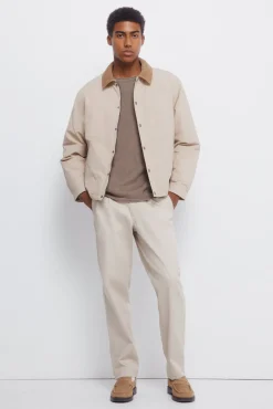 Camisola liso de gola alta