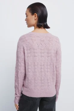 Camisola lurex pointelle