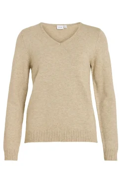 Camisola malha gola em bico