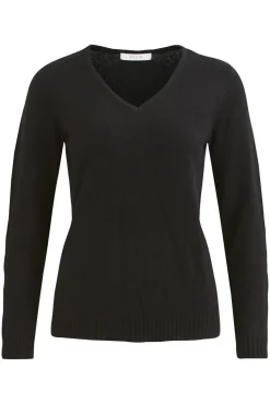 Camisola malha gola em bico