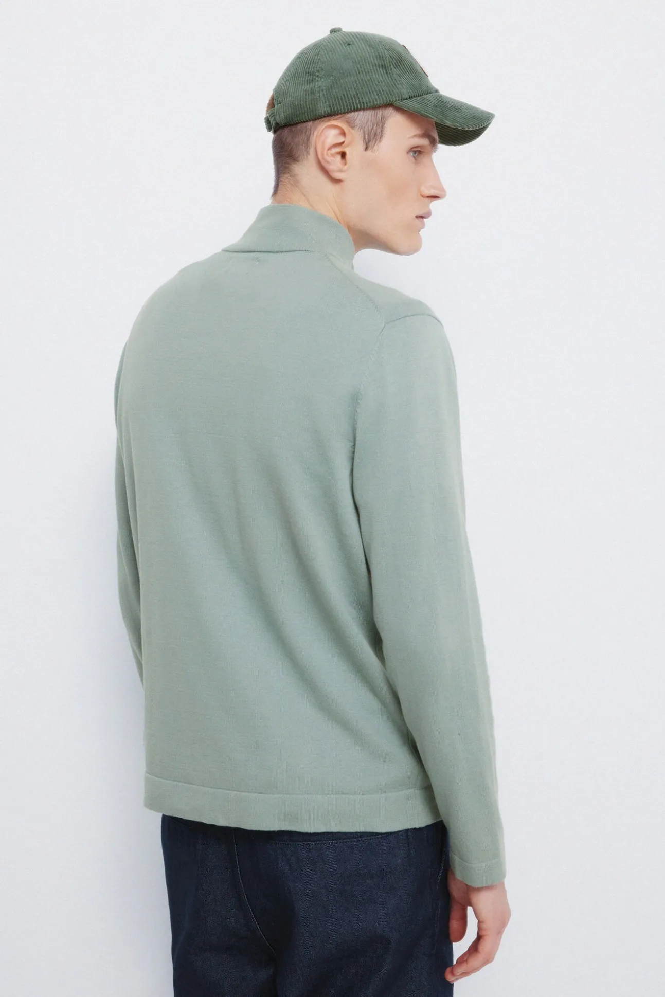 Camisola Milano com fecho-éclair