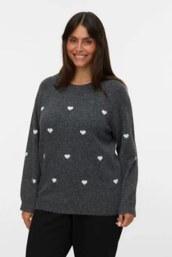 Camisola plus size com gola redonda