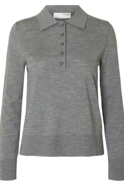 Camisola polo 100% lã merino.