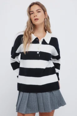 Camisola polo bordada