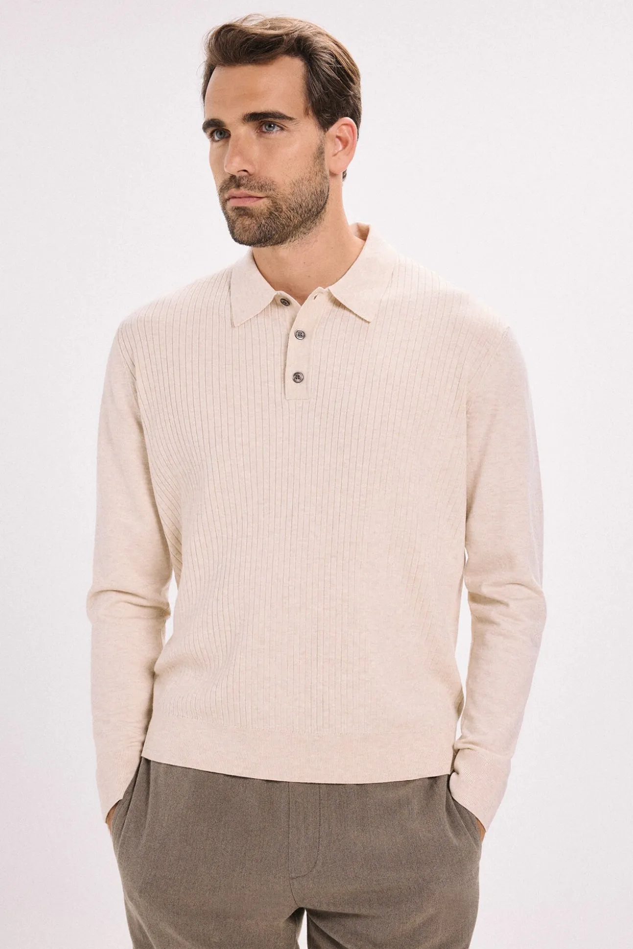 Camisola polo de corte regular