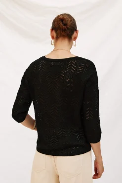 Camisola rendilhados lúrex